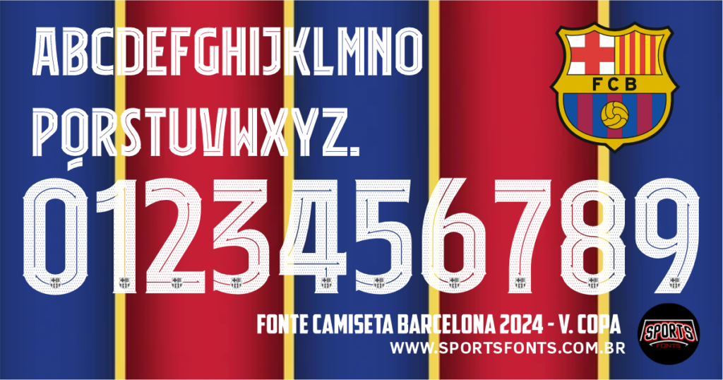 tipografia barcelona 2024 versao copa download free