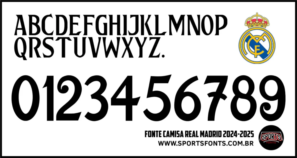 Fonte Camisa Real Madrid Temporada 2024-2025