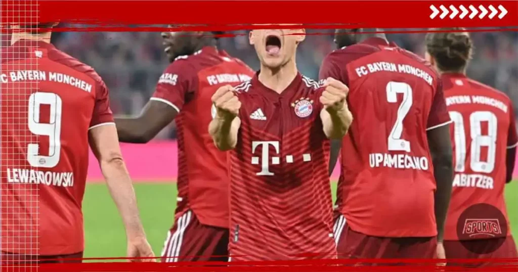 Tipografia camisa do Bayern de Munique 2021-2022