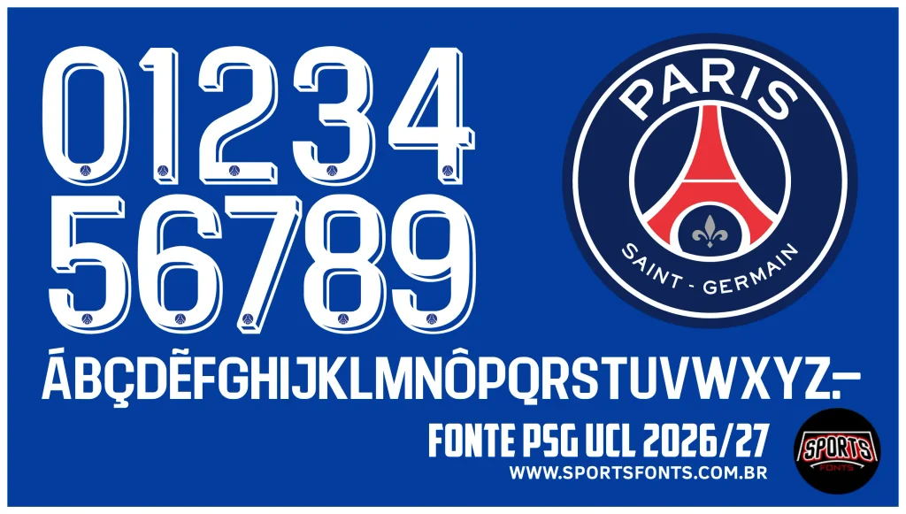 Fonte PSG UCL 2026/27